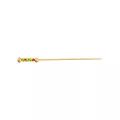 Pics à brochettes perles jaune 12cm